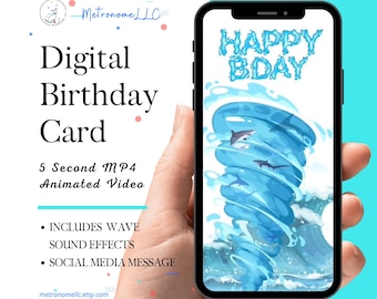 Digital Birthday Card | Happy Birthday Card | Virtual Greeting Cards | Musical Animated Birthday Card | DIY Social Media Message App eCard