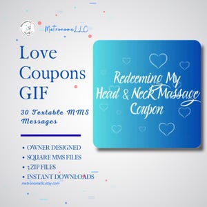Bridal, Anniversary Gift, Digital Love Coupon, Animated Textable Download GIFs, Couples Love Cards: Girlfriend, Boyfriend, Wife, Husband