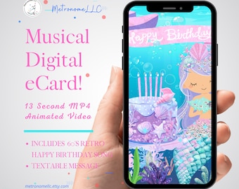 Digital Birthday Card | Happy Birthday Card | Virtual Greeting Cards | Musical Animated Birthday Card | DIY Social Media Message App eCard