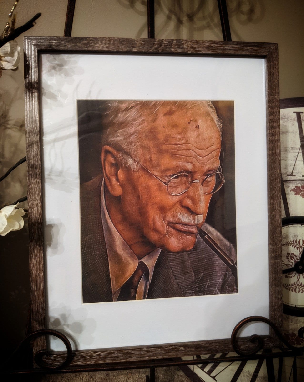 Carl Jung Painting Print Rare Framed Matted Art psychology Archetype