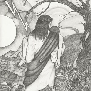 He Carries Me - Digital Print of Original Artwork of the Savior
