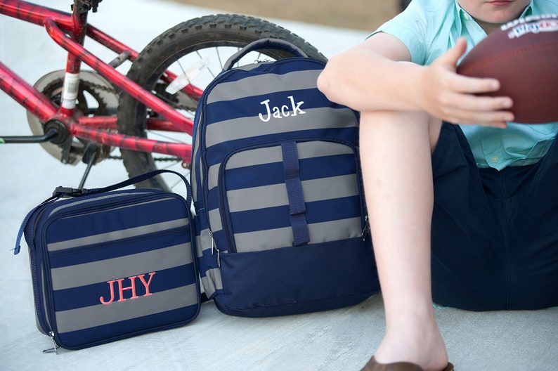 Custom Backpacks Backpack for Boys Personalized Lunch Box Boys School Backpack Personalized Backpacks Back to School 2019