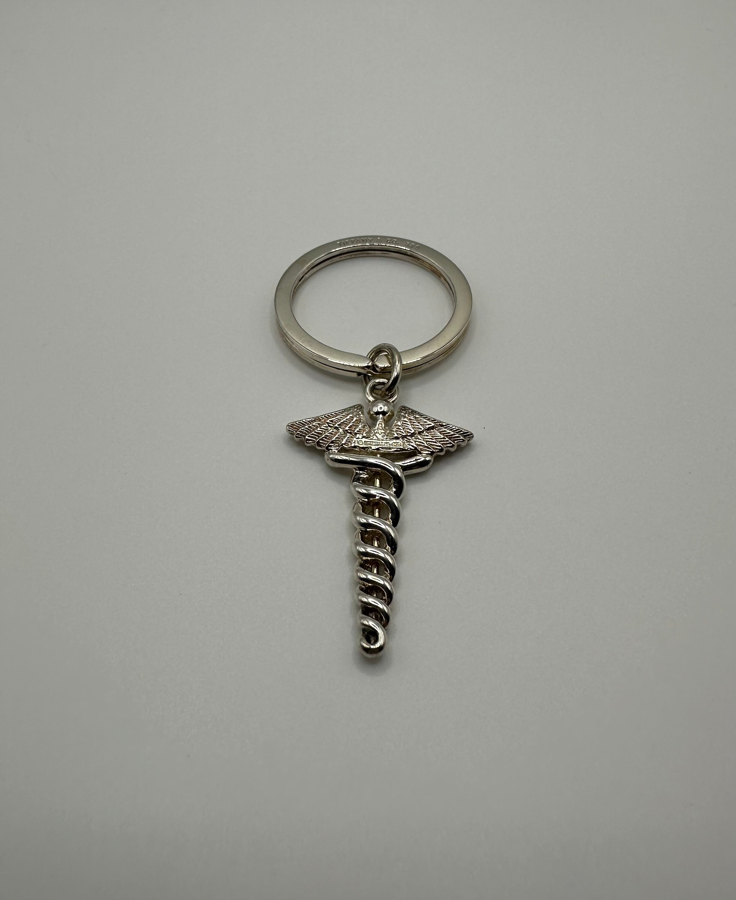 Tiffany caduceus cheap key ring