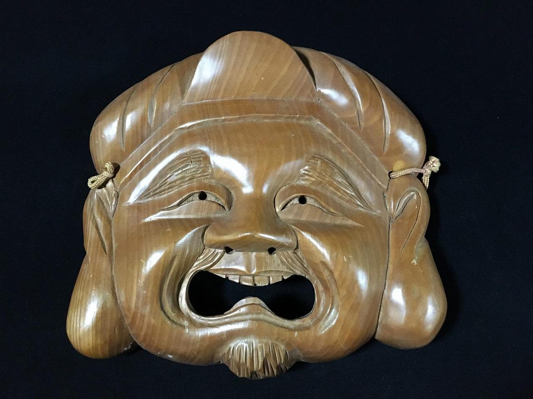 i0941-japanese-vintage-daikokuten-mask-wood-carved-god-of-wealth-wall