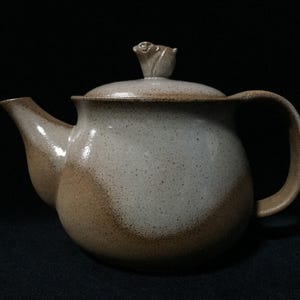 N0464 ヴィンテージ 日本製ティーポット 陶器 スタジオアート 陶器 ストーンウェア 緑茶ポット