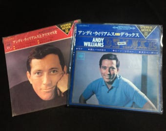 I1605 Vintage Japan Press Vinyl 7" 33rpm Compact EP Record Lot 2pcs Pop Music