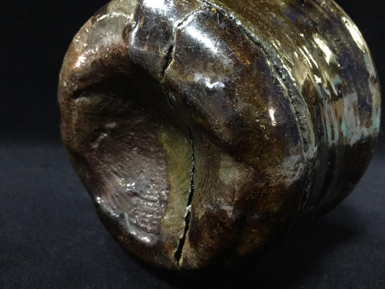 Z1398 Japanese Pottery Flower Arrangement Vase KABIN Vintage