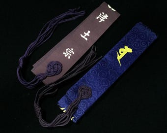 O1344 Vintage Japanse boeddhistische jodo Shu Wagesa Hangesa monniksgewaad sjerp 2 st