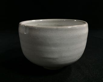 J0630 Vintage Japanische Hagi Keramik Teeschale Chawan Wabi Sabi Künstlerische Keramik