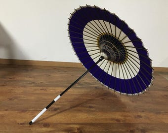 J0908 Japanischer Vintage Wagasa-Sonnenschirm Traditioneller Janome-Regenschirm-Geisha-Tanz