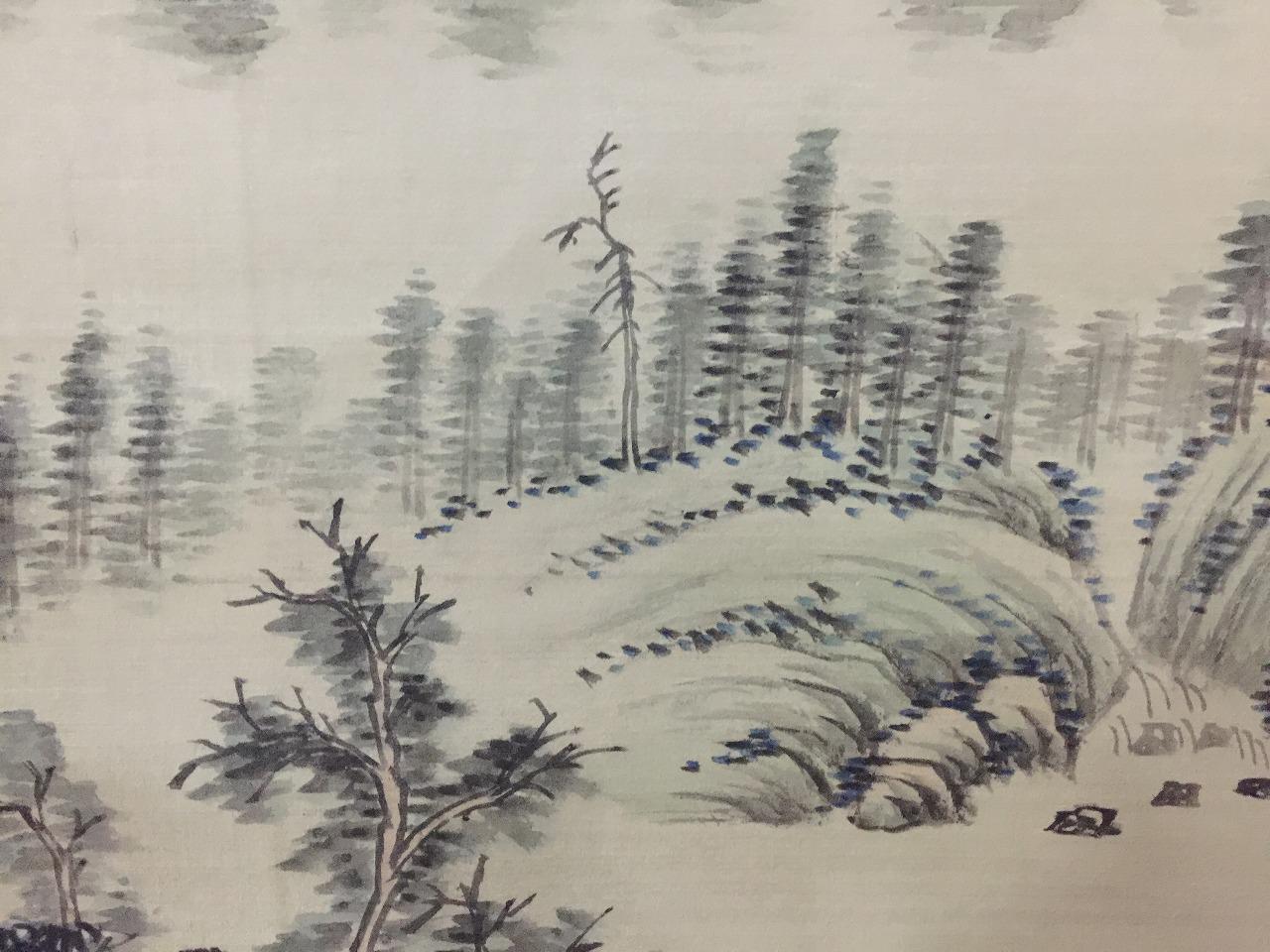 M1928 日本のヴィンテージ掛け軸 掛け軸 風景画 手描き 絹 - Etsy 日本