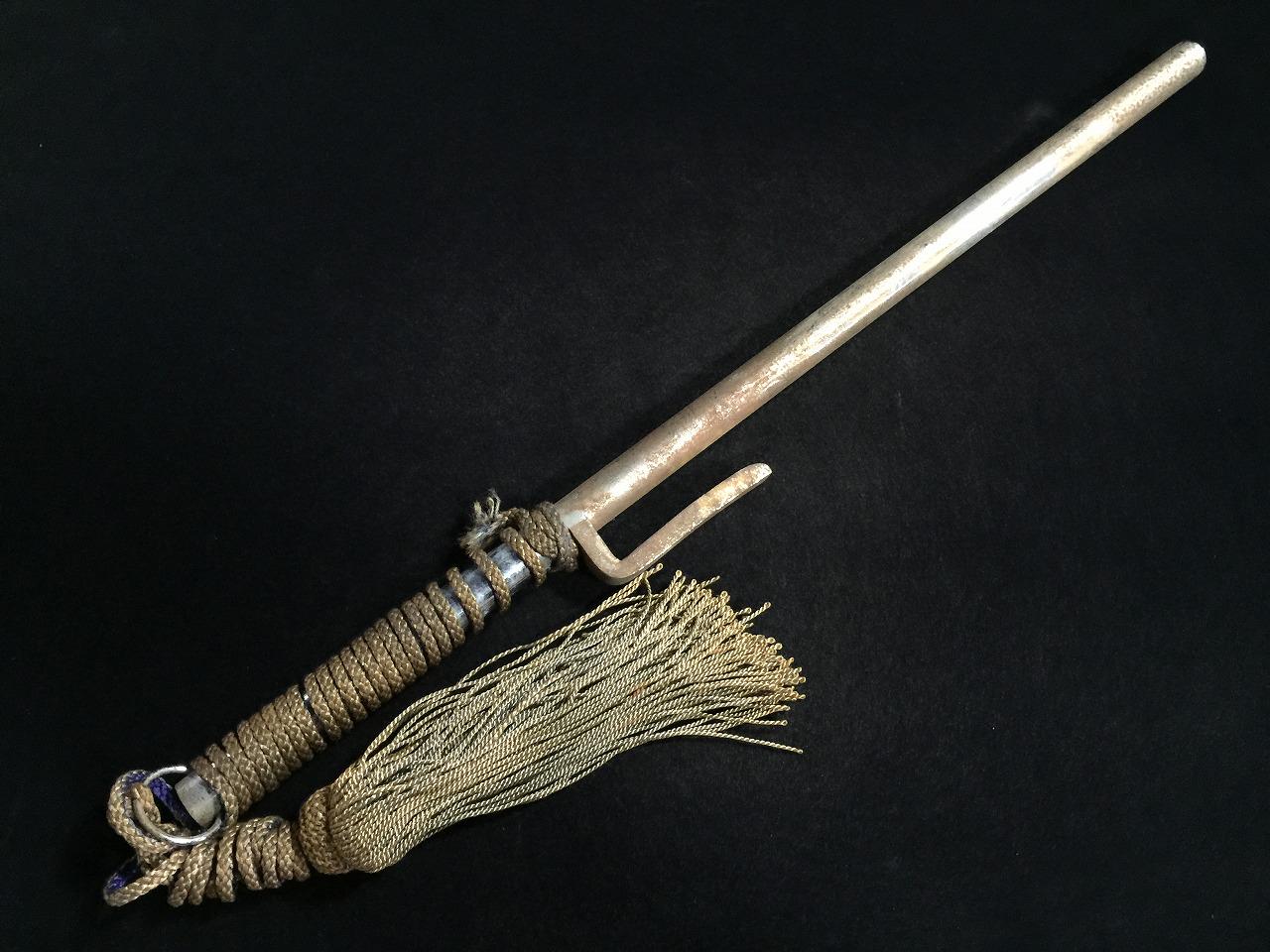 N0836 Japanese SAMURAI JITTE Vintage Interior Decoration Replica