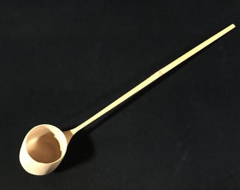 L1163 Vintage Japanese Bamboo Hot Water Ladle Hishaku Tea Ceremony Utensil