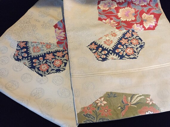 U1492 Japanese Vintage Kimono FUKURO OBI Belt Ban… - image 2