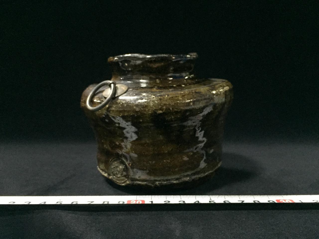 Z1398 Japanese Pottery Flower Arrangement Vase KABIN Vintage