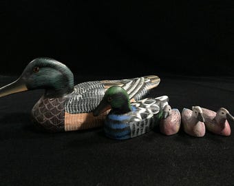 Tom Taber Wooden Mallard - Etsy