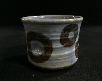 I0374 日本のヴィンテージ陶器 小鉢 わびさび 茶青