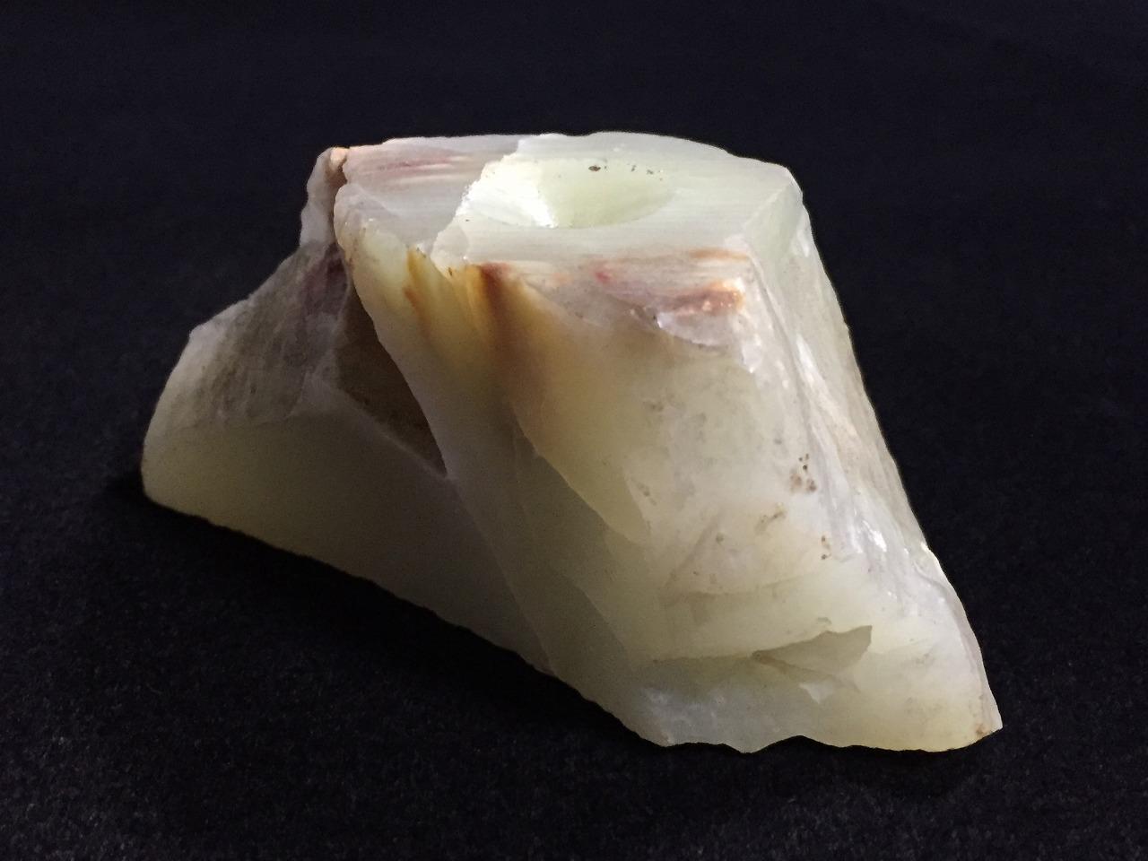 Z1480 Japanese Stone Interior Decoration Okimono Vintage