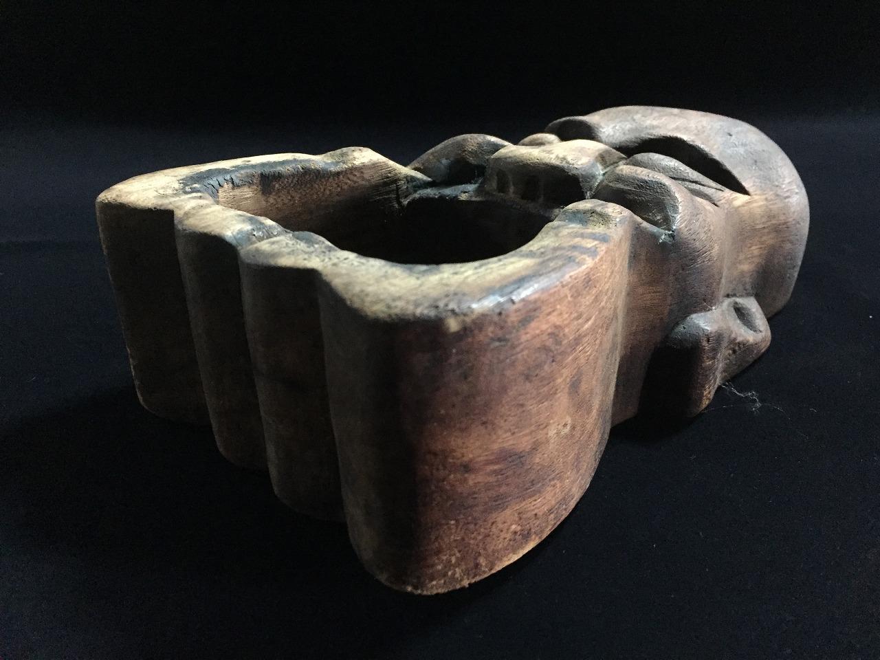 K0841 Japanese Wooden Ashtray HAIZARA Vintage Interior