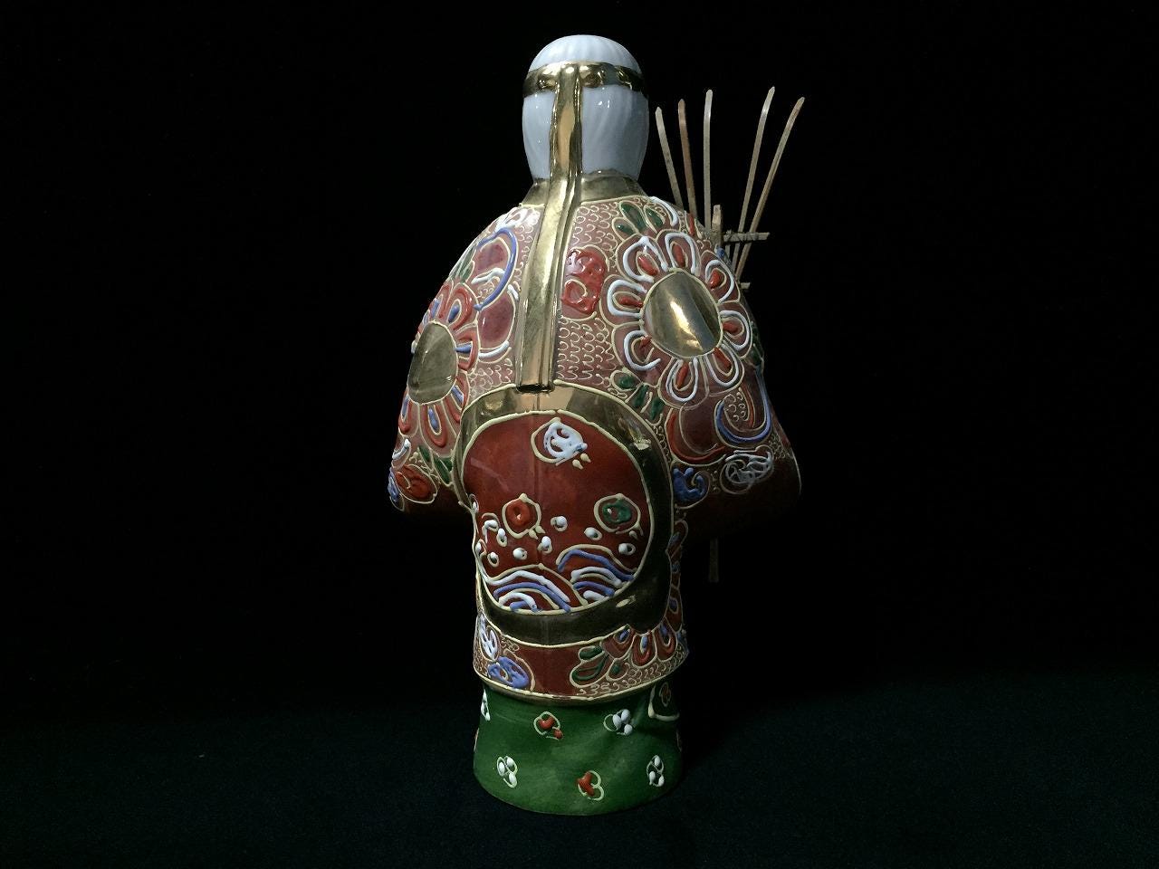 L1829 Vintage Japanese Kutani Porcelain Takasago Old Woman Doll