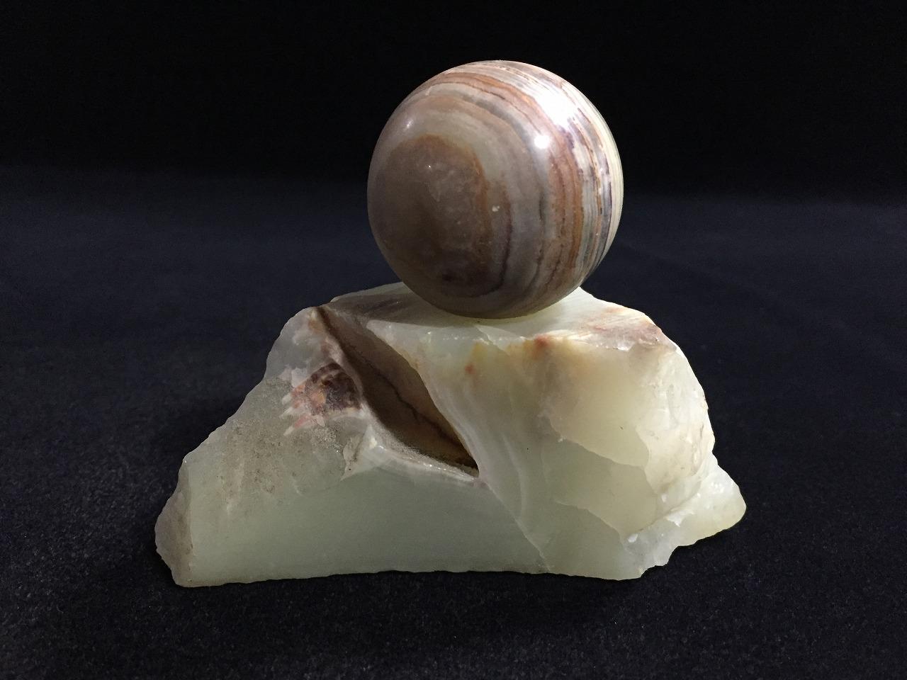 置物 Bell stone Z1480 Japanese Stone Interior Decoration Okimono Vintage