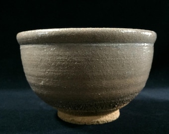 K0846 Vintage Japanese Karatsu Ware Matcha Tea Bowl Chawan Tea Ceremony