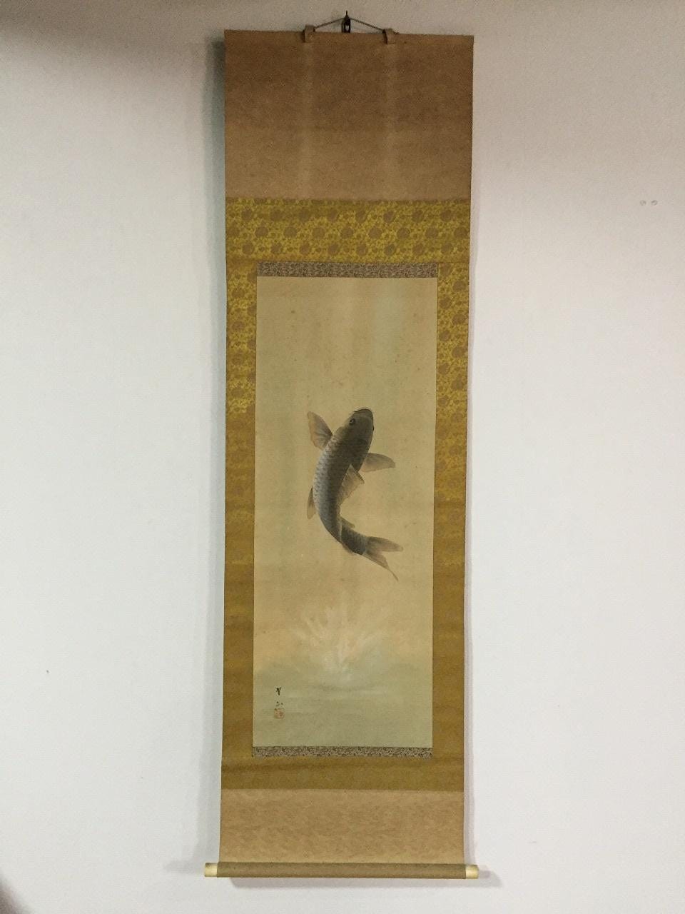 掛け軸の鯉 - Etsy 日本