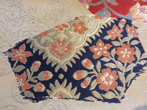 U1492 Japanese Vintage Kimono FUKURO OBI Belt Ban… - image 4