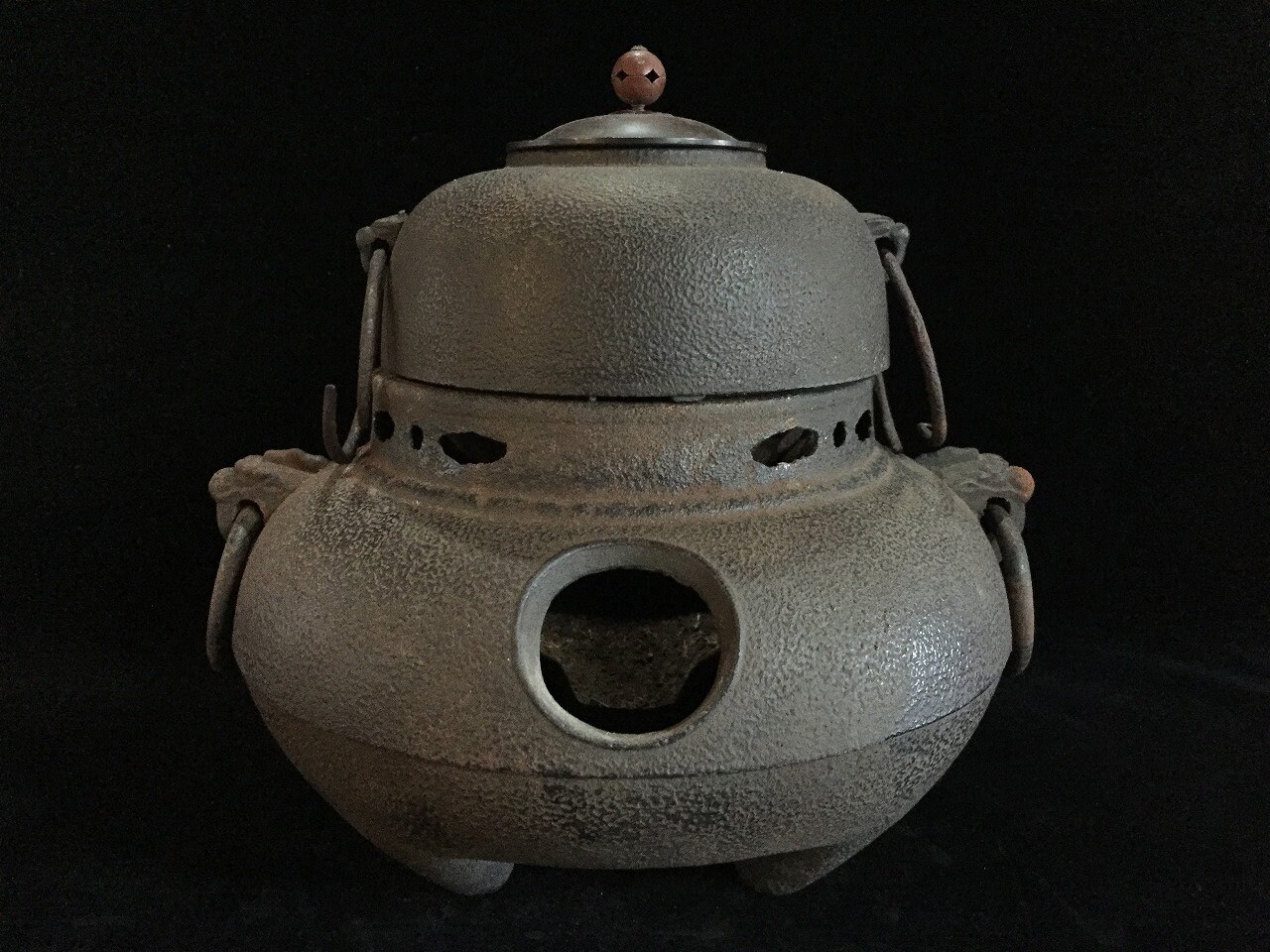 逆輸入 K0972 Japanese Vintage Pot Water Hot Ceremony Tea Iron 釜