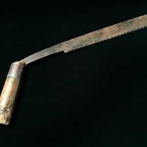 R0870 Japanese Saw NOKOGIRI Vintage Carpenter Tool Wooden Handle Blade