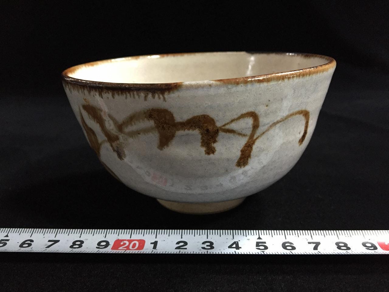 ちゃや Y5012 CHAWAN Seto-ware Family Crest Japan Antique Tea