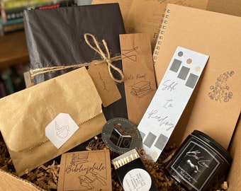 Mystery Book Box - Gift Set - Book Lover Gift - Literary Theme Gift Box - Blind Date with a Book - Bibliophile - Bookish