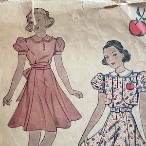 RARE FIND 1937 Vintage Simplicity Pattern