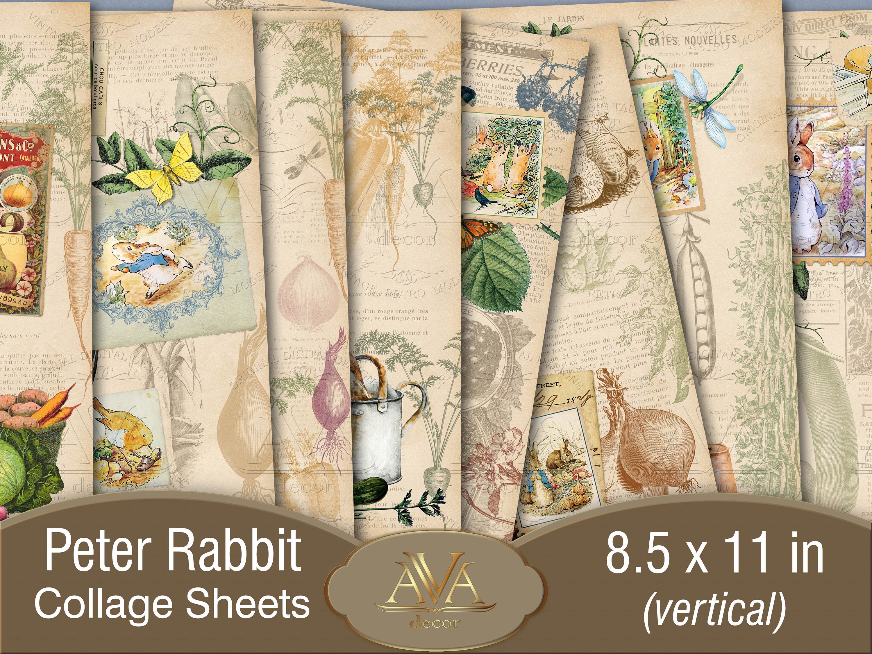Peter Rabbit Paper Pack Beatrix Potter Journal kit Peter Etsy