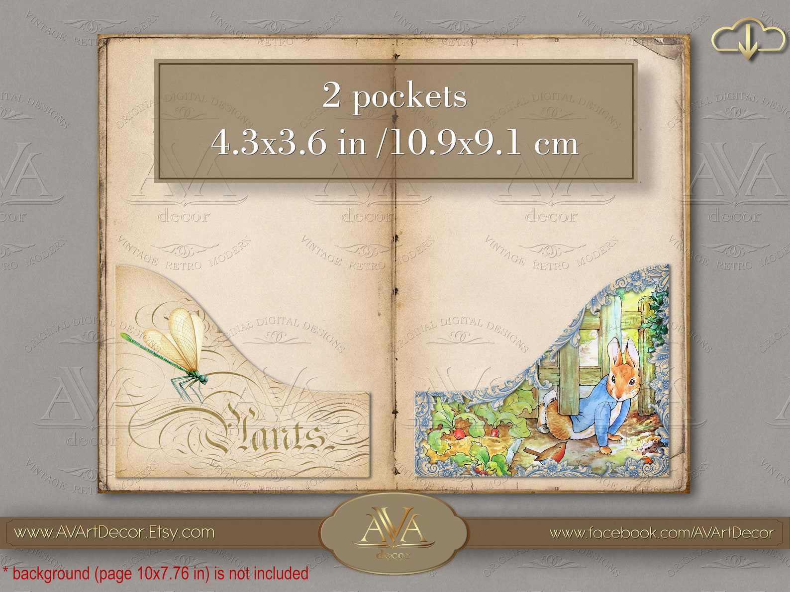 Beatrix Potter Journal Pockets Peter Rabbit Garden Journal Etsy