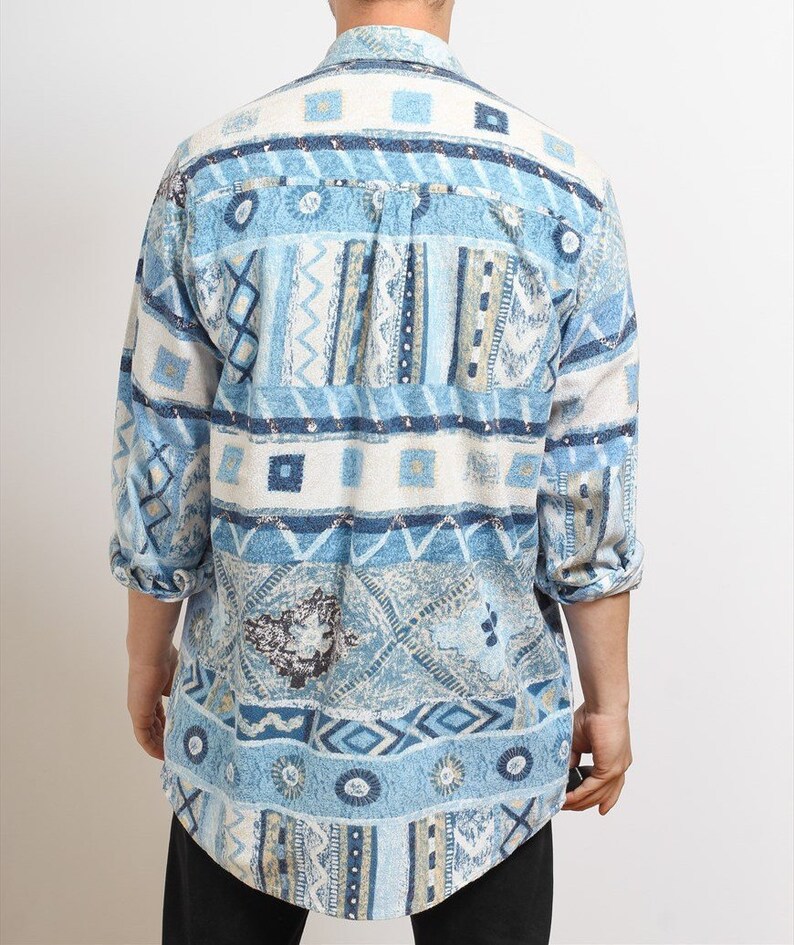 Mens Vintage Aztec Navajo Shirt