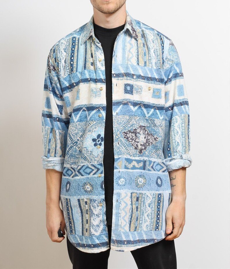 Mens Vintage Aztec Navajo Shirt