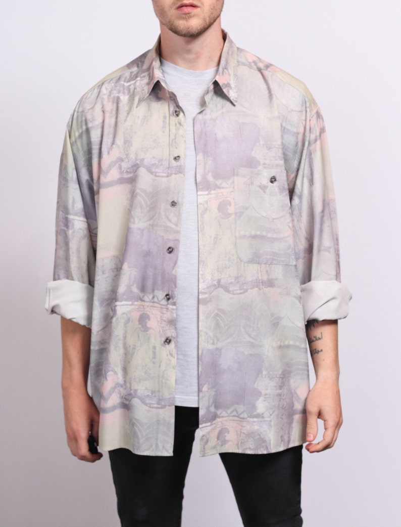 Vintage Abstract Patterned Shirt