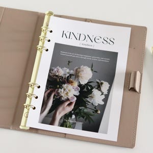 Painéis de planejadores de 2 lados para impressão, A5, A6, bolso, meia carta, HP Classic, HP Mini, PW, acessórios para planejadores, inserções para planejadores, 7 tamanhos