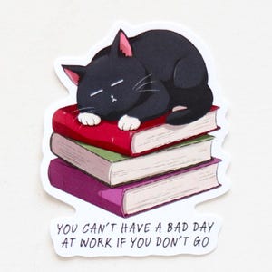 Professional Procrastinator Cat Sticker