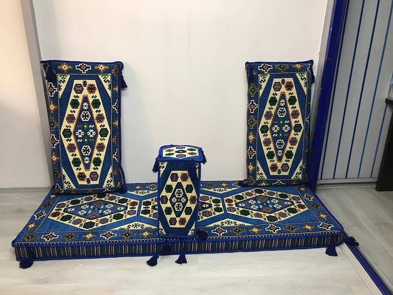 Blue arabic majlis arabic floor seating arabic jalsa Etsy