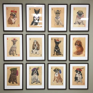 Playing Cards Dog Prints, set of 12