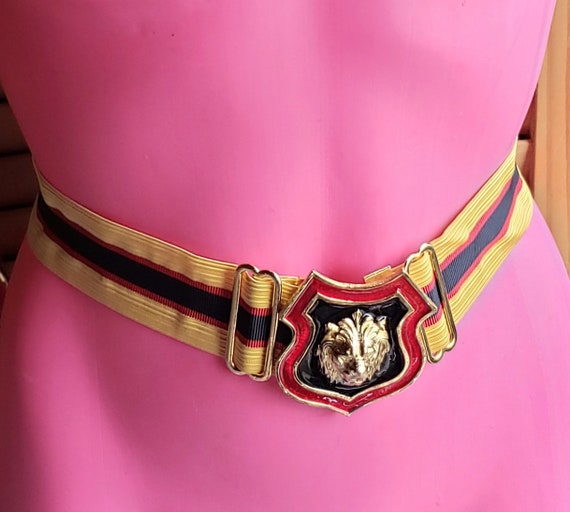 Ceinture Vintage Années 80 Accessocraft Ton Or, Taille Extra Petite (XS) Extensible - Occasion
