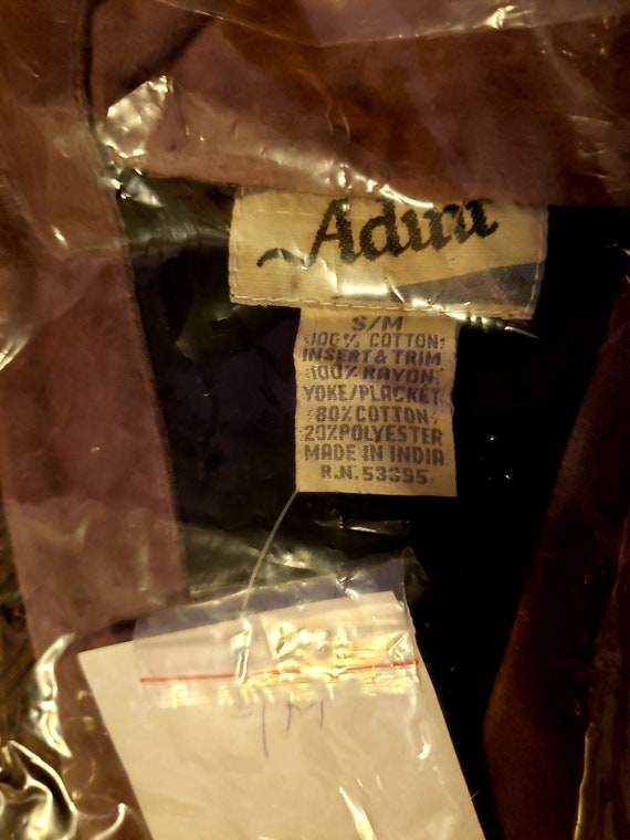 Vintage Adini Brown Patchwork Duster Vest Boho Bo… - image 5
