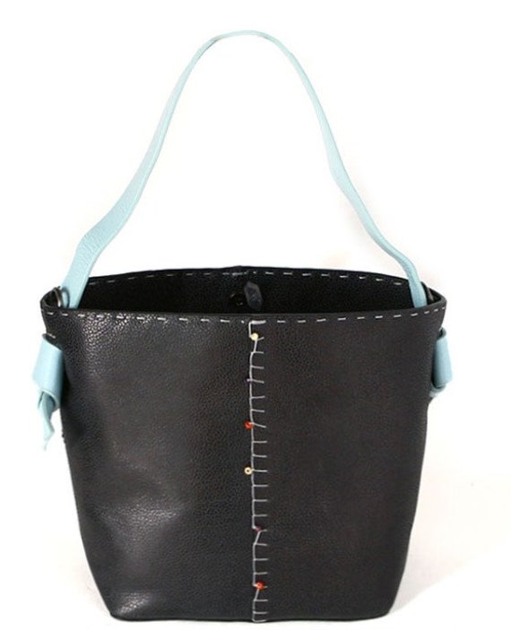 italian leather bucket bag