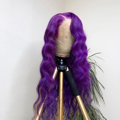 Aurorahand Dyed Human Hair Wig Etsy