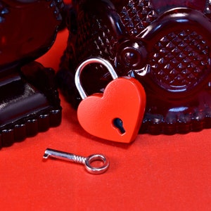 Colored Heart Padlocks