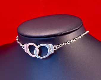 Handcuff Chain Choker/Day Collar