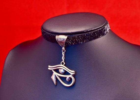 Eye of Horus Sparkly Choker