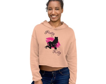 Kitten Pride - Pretty Kitty - Crop Hoodie